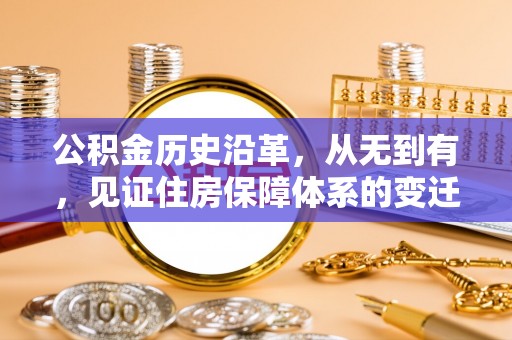 阜南公积金历史沿革，从无到有，见证住房保障体系的变迁