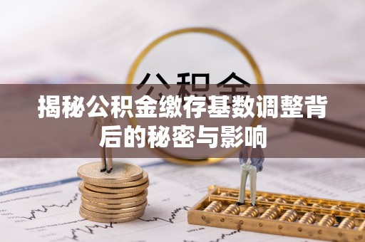 阜南揭秘公积金缴存基数调整背后的秘密与影响