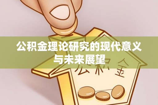 阜南公积金理论研究的现代意义与未来展望
