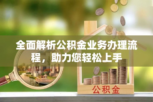 阜南全面解析公积金业务办理流程，助力您轻松上手