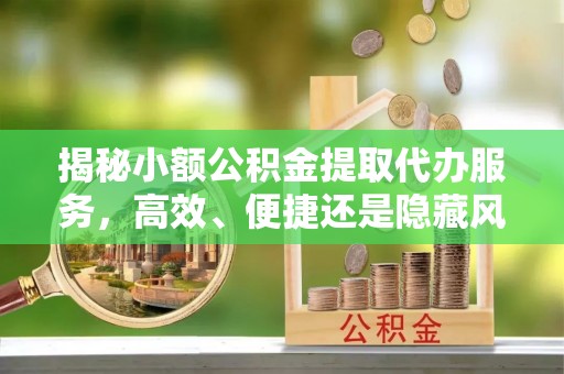 阜南揭秘小额公积金提取代办服务，高效、便捷还是隐藏风险？