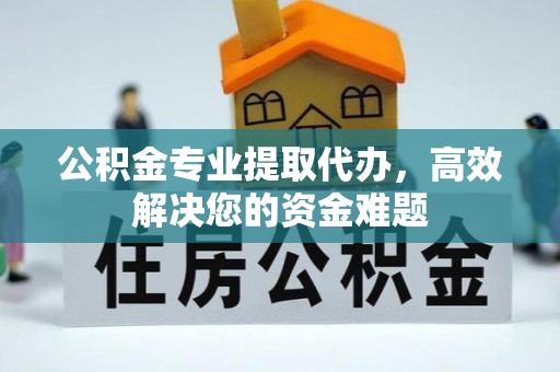 阜南公积金专业提取代办，高效解决您的资金难题