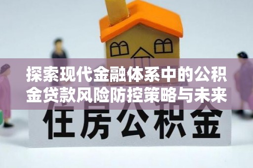 阜南探索现代金融体系中的公积金贷款风险防控策略与未来发展趋势