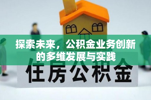 阜南探索未来，公积金业务创新的多维发展与实践