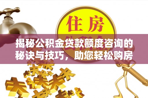 阜南揭秘公积金贷款额度咨询的秘诀与技巧，助您轻松购房！