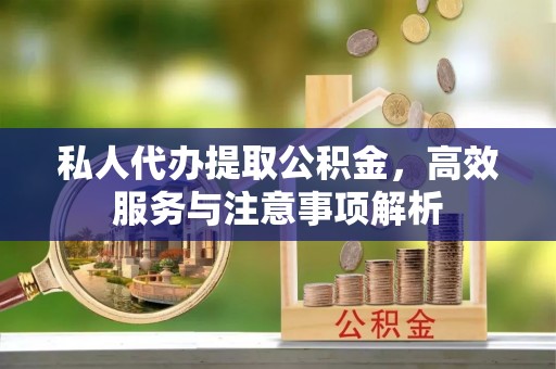 阜南私人代办提取公积金，高效服务与注意事项解析