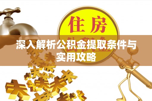 阜南深入解析公积金提取条件与实用攻略