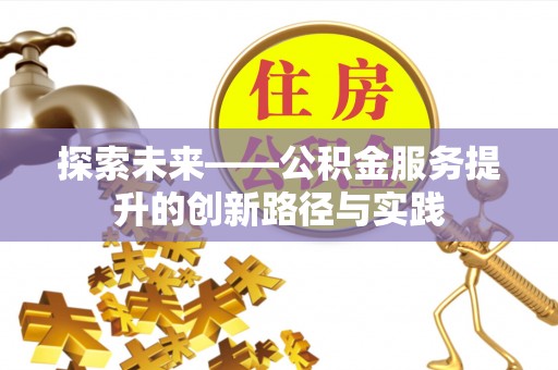 阜南探索未来——公积金服务提升的创新路径与实践