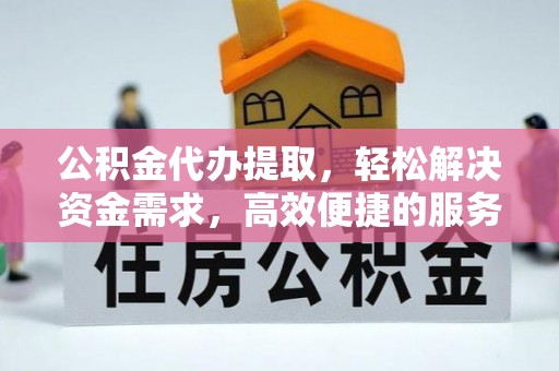 阜南公积金代办提取，轻松解决资金需求，高效便捷的服务选择